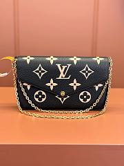 LV Pochette Félicie Monogram Empreinte Leather M82479 Size 21x12x3cm - 1