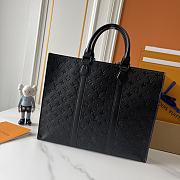 LV Sac Plat 24H Monogram Taurillon Leather LG M24786 Size 41x33x14cm - 4