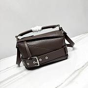 Large Puzzle Biker bag in shiny calfskin Brown Size 24x10.5x16.5cm - 1