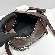 Large Puzzle Biker bag in shiny calfskin Brown Size 24x10.5x16.5cm - 2