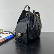 Chanel 25 medium backpack Grained calfskin & gold-tone Size 23x23x15cm - 5