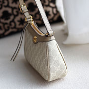 GUCCI Ophidia Small GG Supreme Shoulder Bag White Beige Size 13x25x6cm - 6