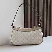 GUCCI Ophidia Small GG Supreme Shoulder Bag White Beige Size 13x25x6cm - 5