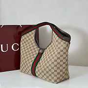 Gucci Giglio large tote bag in beige and brown GG canvas Size 60x47x16cm - 6
