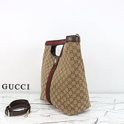 Gucci Giglio small tote bag in beige and brown GG canvas Size 35x39.5x14.5cm - 6