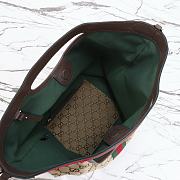 Gucci Giglio small tote bag in beige and brown GG canvas Size 35x39.5x14.5cm - 5
