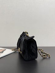 Chanel Velvet Mini Flap with Top Handle Size  5.1 x 7.9 x 2.4 inch - 5