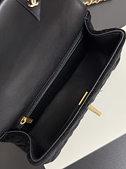 Chanel Velvet Mini Flap with Top Handle Size  5.1 x 7.9 x 2.4 inch - 2