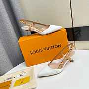 Louis Vuitton Blossom Slingback Pump White 5.5cm - 1