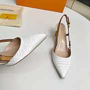 Louis Vuitton Blossom Slingback Pump White 5.5cm - 6