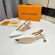 Louis Vuitton Blossom Slingback Pump White 5.5cm - 5