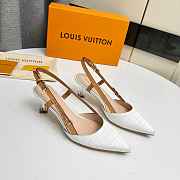 Louis Vuitton Blossom Slingback Pump White 5.5cm - 4