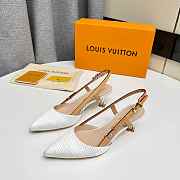 Louis Vuitton Blossom Slingback Pump White 5.5cm - 3