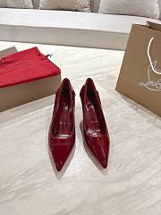 Christian Louboutin Sporty Kate 85mm Burgundy Patent Leather - 1