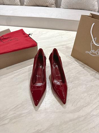 Christian Louboutin Sporty Kate 85mm Burgundy Patent Leather