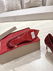Christian Louboutin Sporty Kate 85mm Burgundy Patent Leather - 3