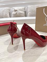 Christian Louboutin Sporty Kate 85mm Burgundy Patent Leather - 2