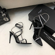 Saint Laurent Georgia sandals for Women Black 10.5cm - 4