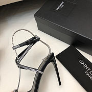 Saint Laurent Georgia sandals for Women Black 10.5cm - 2