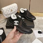 Chanel Wmns CC Logo Sneaker 'Black White' - 6