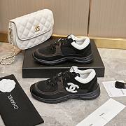 Chanel Wmns CC Logo Sneaker 'Black White' - 5