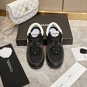 Chanel Wmns CC Logo Sneaker 'Black White' - 4