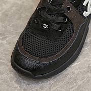 Chanel Wmns CC Logo Sneaker 'Black White' - 2