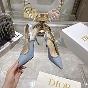  Christian Dior J'adior Leather Slingback Pump Blue  - 6