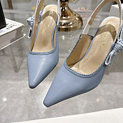  Christian Dior J'adior Leather Slingback Pump Blue  - 5