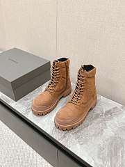 Balenciaga Men's Combat Strike Boot in Brown - 6
