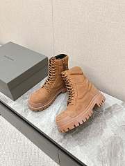 Balenciaga Men's Combat Strike Boot in Brown - 5