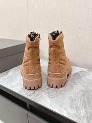 Balenciaga Men's Combat Strike Boot in Brown - 4
