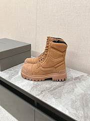 Balenciaga Men's Combat Strike Boot in Brown - 2