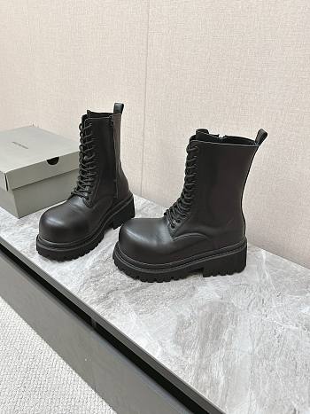 Balenciaga Stomper leather boots in black