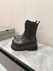 Balenciaga Stomper leather boots in black - 4