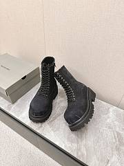 BALENCIAGA denim strike boots - 6