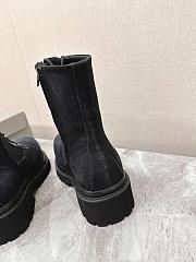 BALENCIAGA denim strike boots - 4
