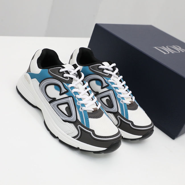 Dior B30 Sneaker Light Blue Mesh Gray Blue - 1