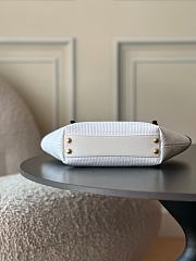 Chanel Maxi Shopping Bag Braided Raffia, Calfskin & Gold-Tone Metal White & Black - 2