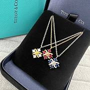 Tiffany Pendant in Yellow Gold with Rubies Necklace - 5