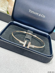 Tiffany Wire Bracelet in Yellow Gold with Mother-of-pearl - 5