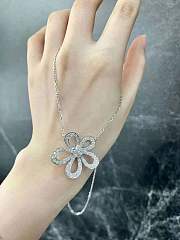 Van Cleef & Arpels White Gold and Diamond Flowerlace Pendant Necklace - 2