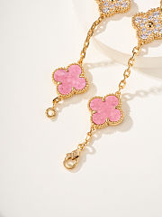 Vca Pink & Gold Bracelet Vintage Alhambra 18K - 3