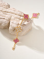 Vca Pink & Gold Bracelet Vintage Alhambra 18K - 5