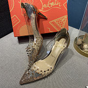 Christian Louboutin Grotika Spikes Blush Stiletto Heel Pumps 6.5cm - 1