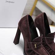YSL Le Loafer 110 suede loafer pumps in Dark Cocoa Suede 10cm - 5