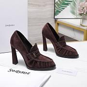 YSL Le Loafer 110 suede loafer pumps in Dark Cocoa Suede 10cm - 2