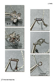 Van Cleef Arpels Frivole Pendant Mini Necklace K18Wg (White Gold) Diamond Clear - 3