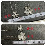 Van Cleef Arpels Frivole Pendant Mini Necklace K18Wg (White Gold) Diamond Clear - 4