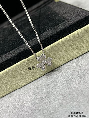 Van Cleef Arpels Frivole Pendant Mini Necklace K18Wg (White Gold) Diamond Clear - 6